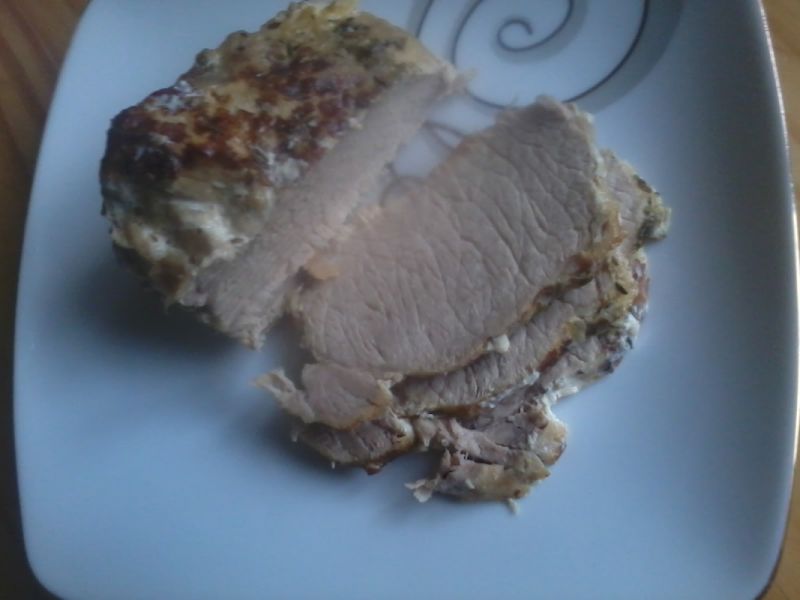 Schab gotowany w mleku