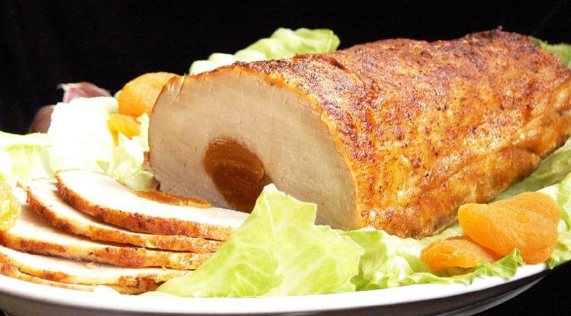 Schab morelami nadziany Schab morelami nadziany