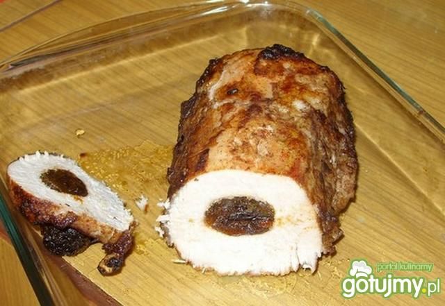 Schab nadziewany śliwką