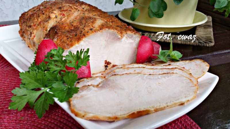 Schab pieczony alla stek Schab pieczony alla stek