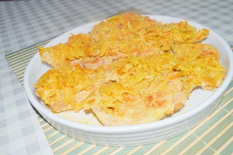 Schab pieczony w warzywach