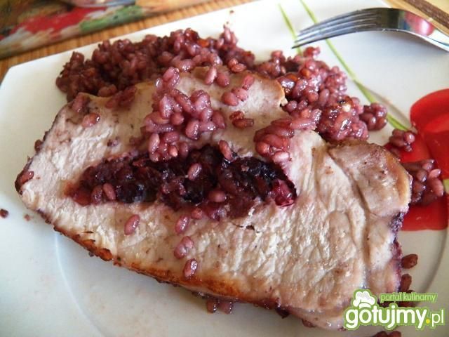 Schab pieczony w winie