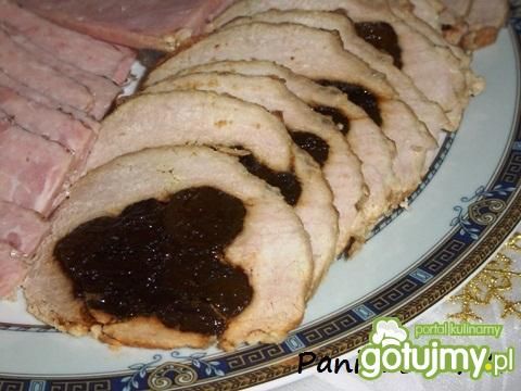 Schab pieczony ze śliwką Schab pieczony ze śliwką