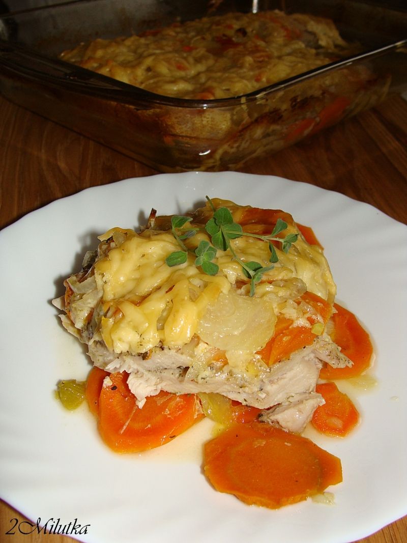 Schab po cygańsku z warzywami