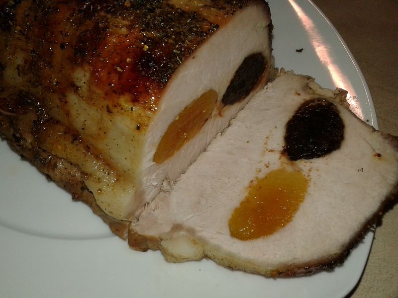 Schab śliwkowo - morelowy z nutką pomarańczy Schab śliwkowo - morelowy z nutką pomarańczy