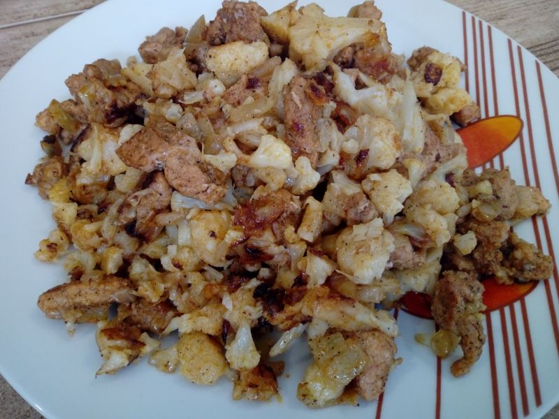 Schab smażpny z kalafiorem Schab smażpny z kalafiorem