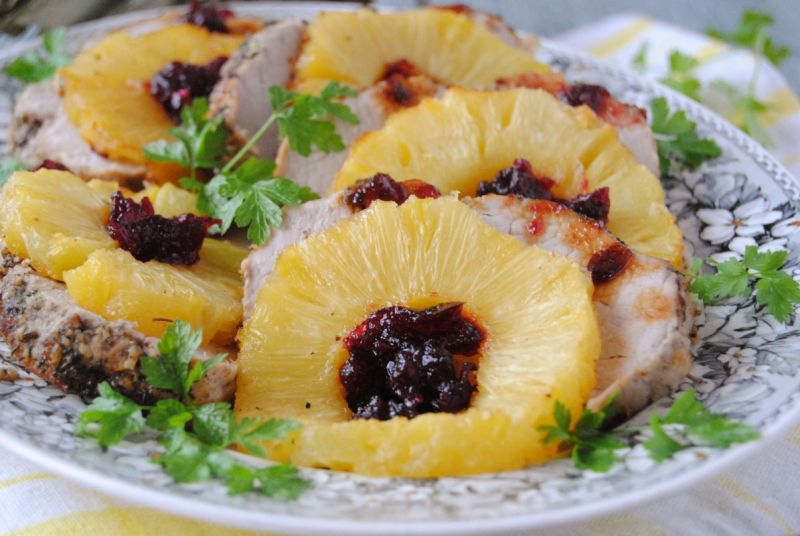 Schab w anansowych kwiatach 