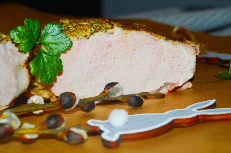 Schab w musztardzie i ziołach prowansalskich Schab w musztardzie i ziołach prowansalskich