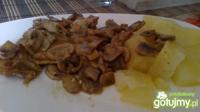 Schab w pieczarkach Schab w pieczarkach