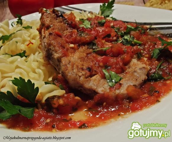 Schab w pomidorach. Schab w pomidorach.