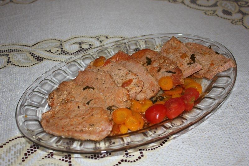 Schab w pomidorach  Schab w pomidorach
