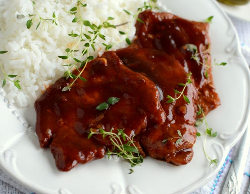 Schab w sosie barbecue