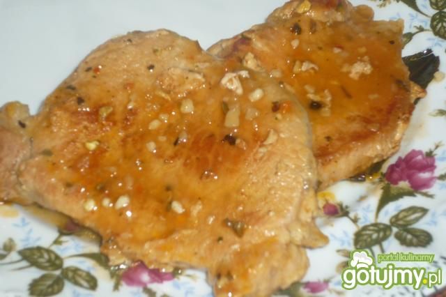 Schab w sosie z przyprawą bruschetta