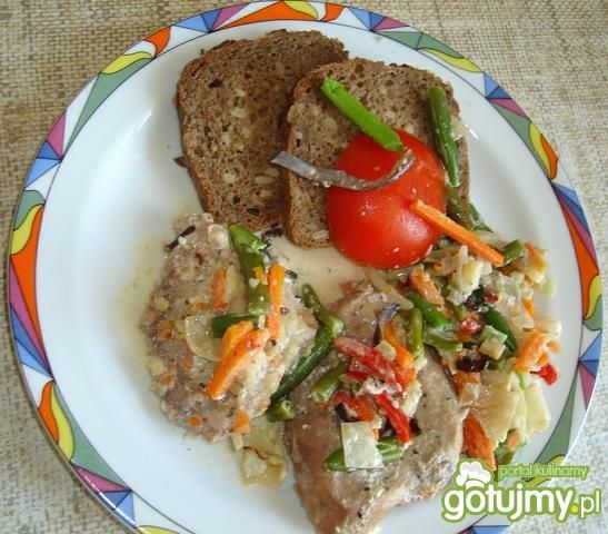 Schab w warzywach Schab w warzywach