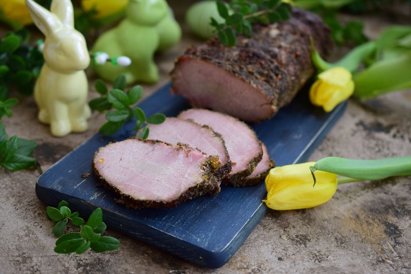 Schab w ziołach i soli peklowej Schab w ziołach i soli peklowej