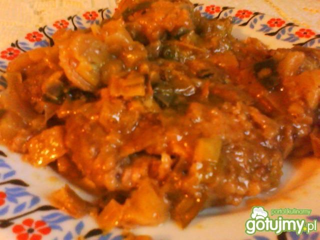 Schab z porami i ananasem Joanny