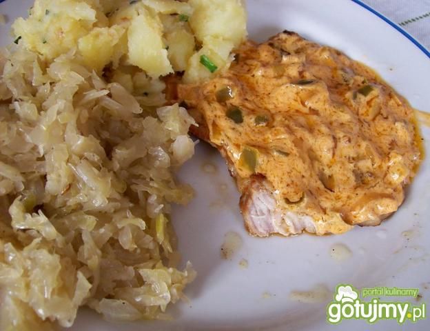 Schab z sosem Schab z sosem