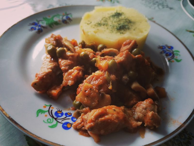 Schab z warzywami Schab z warzywami