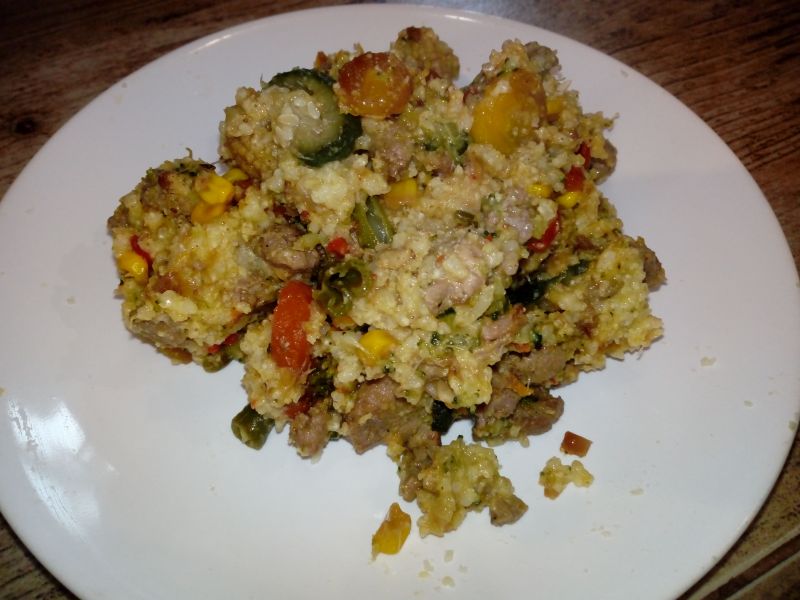 Schab z warzywami i kaszą jaglaną Schab z warzywami i kaszą jaglaną