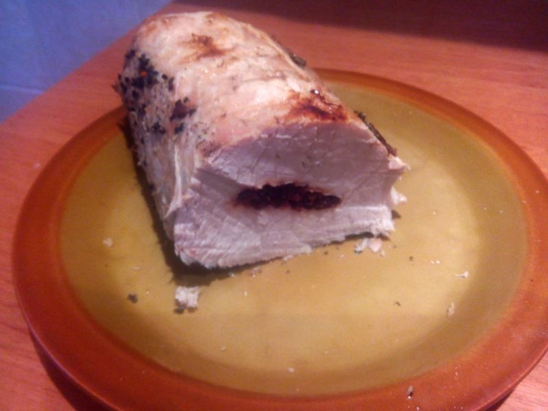 Schab z żurawiną  w foli  