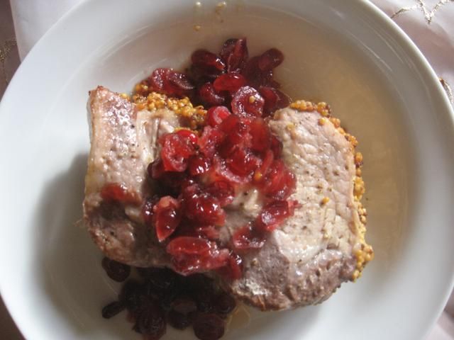 schab z żurawiną w sosie sojowym schab z żurawiną w sosie sojowym