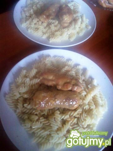 Schab zawijany z makaronem  Schab zawijany z makaronem