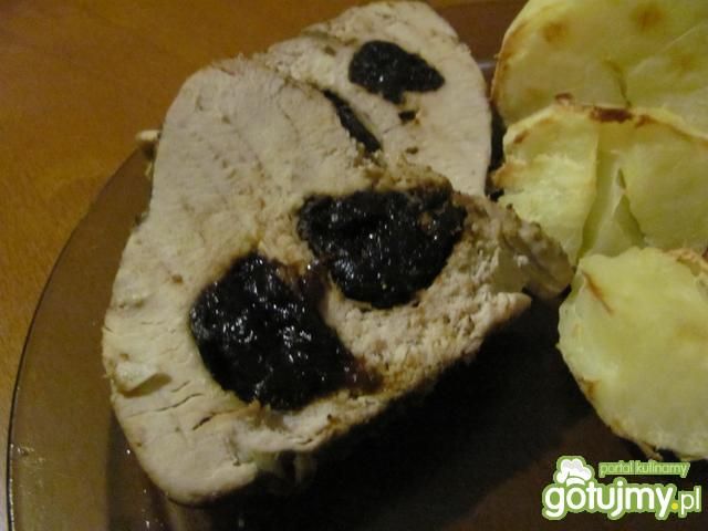 Schab ze śliwką i żurawiną