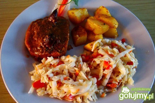 Schabik z kabanosem po Bieszczadzku