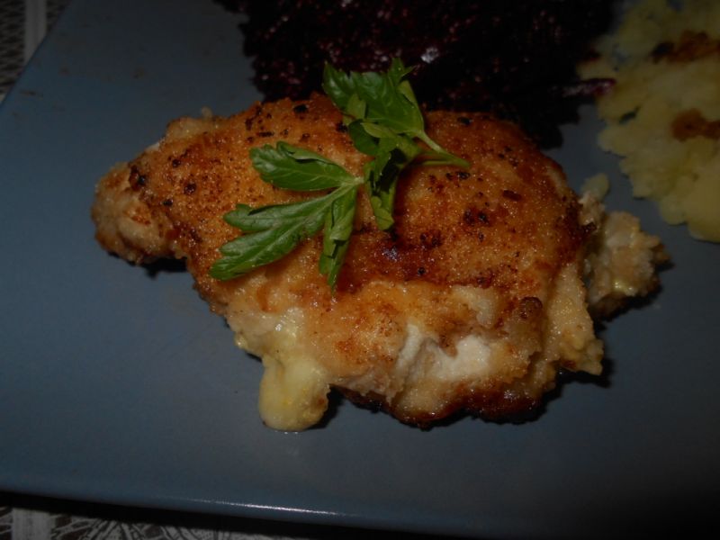 Schabowe kieszonki z mozzarellą