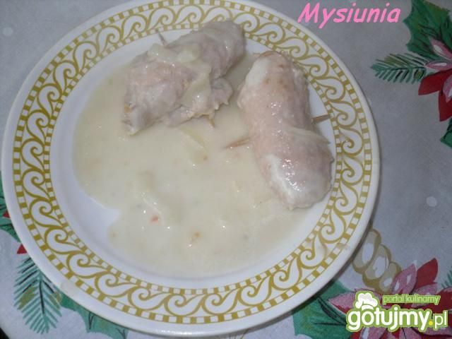 Schabowe roladki w sosie 