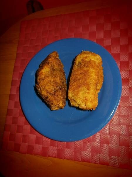 Schabowe roladki z kiełbasą