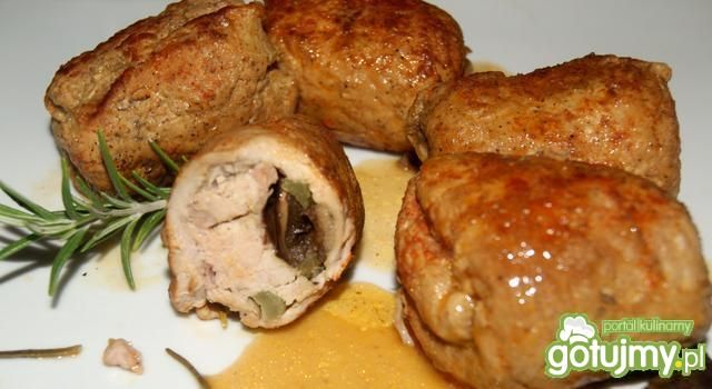 Schabowe roladki z rozmarynem