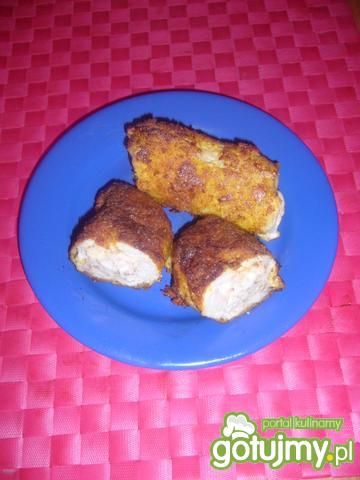 Schabowe rolady z wędliną i żółtym serem