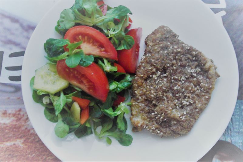 Schabowe w lnianej panierce Schabowe w lnianej panierce