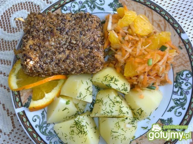 Schabowe w panierce trzy ziarna  Schabowe w panierce trzy ziarna