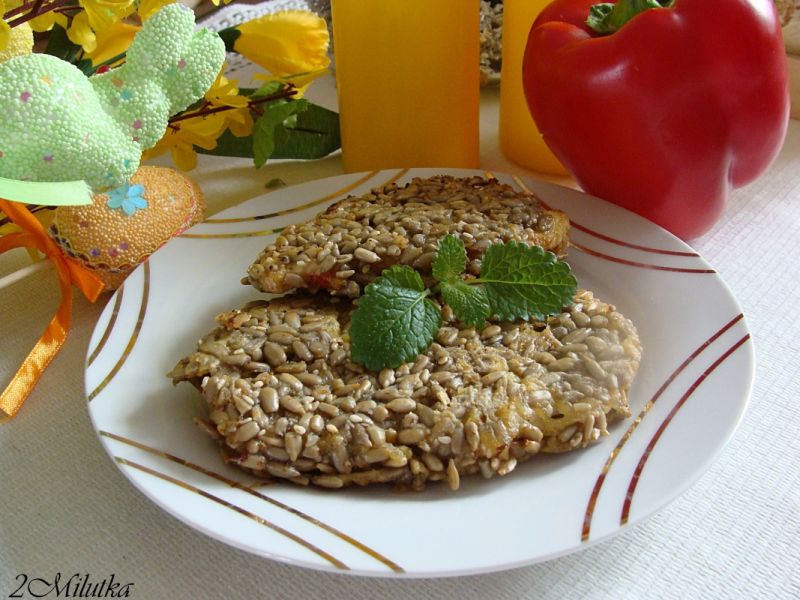 Schabowe w pestkach słonecznika