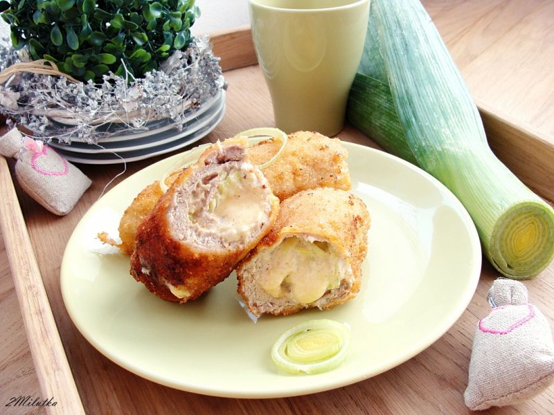 Schabowe z serowym nadzieniem