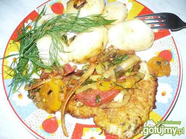 Schabowe z warzywami