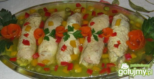 Schabowe zawijańce w galarecie