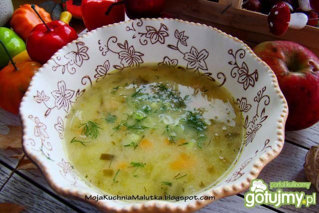 Selerowo ogórkowa zupka domowa