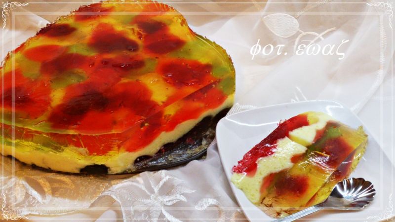 Serce - galaretkowy witraż