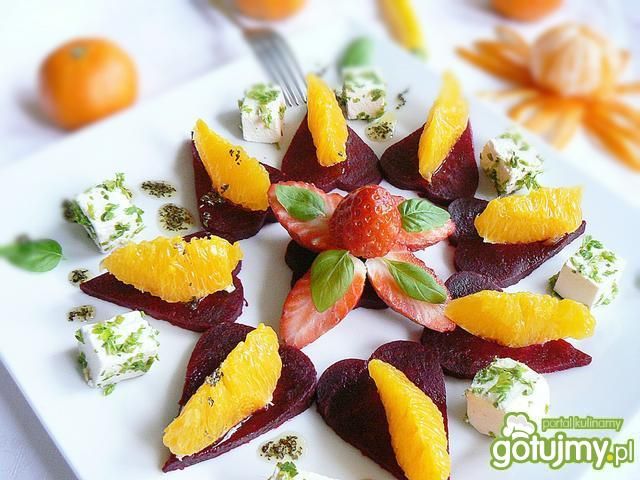 Sercowa sałatka z pieczonego buraka Sercowa sałatka z pieczonego buraka