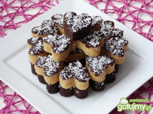 Serduszka kokosowe bez pieczenia