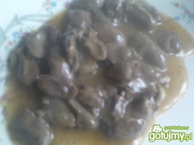 serduszka z kurczaka w sosie własnym serduszka z kurczaka w sosie własnym