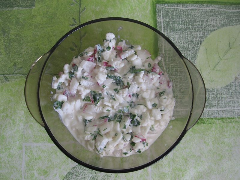 Serek wiejski z rzodkiewką