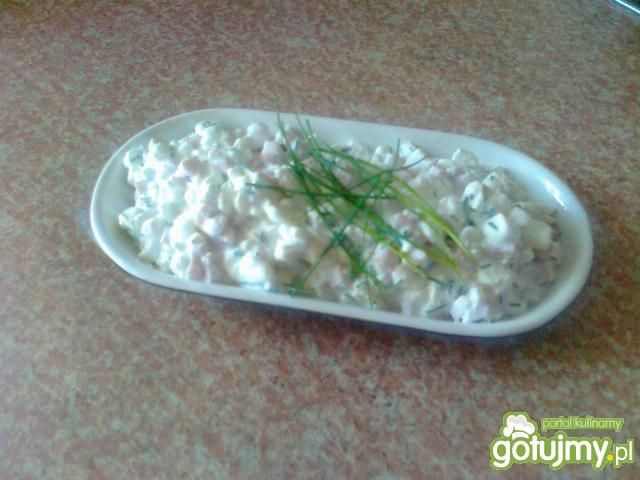 Serek wiejski z szynką i szczypiorkiem