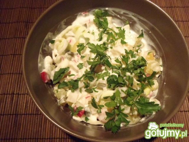 Serek wiejski z warzywami Serek wiejski z warzywami