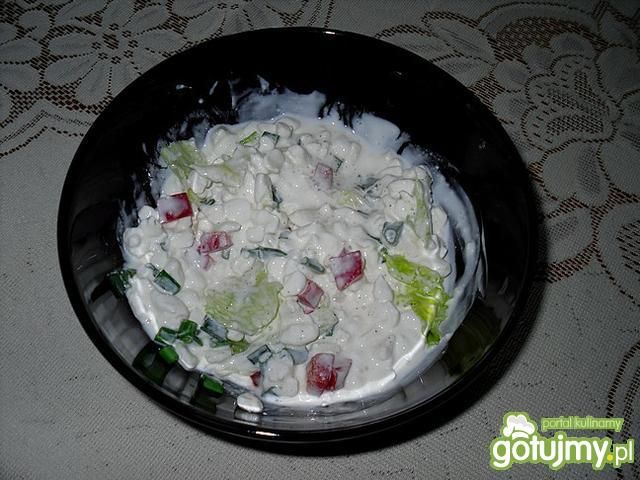 Serek wiejski ze świeżą papryką Serek wiejski ze świeżą papryką