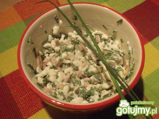 Serek z szynką i szczypiorkiem Serek z szynką i szczypiorkiem