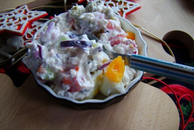 Serek  z warzywami  Serek  z warzywami